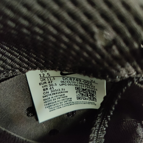 Nike Men’s Rival Multi Track & Field Spikes Black DC8749-001 Size 12.5 - Picture 6 of 7